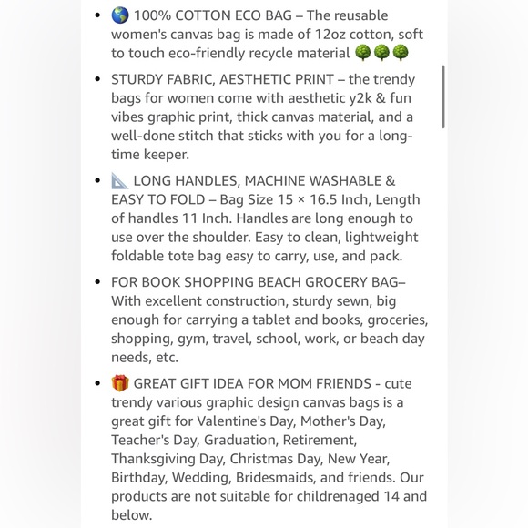 NIP Potter Cats Funny Cotton and Canvas Reusable Tote Bag - Picture 8 of 8